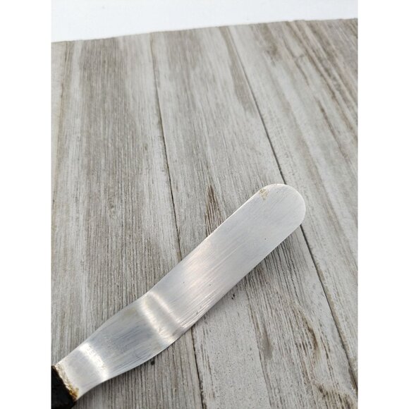 Vintage Geneva Forge Stainless Steel Spatula Cake Icing Wood Handle 7 1/2" - Picture 2 of 9
